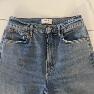 Agolde Light Wash High-Rise Denim Jeans